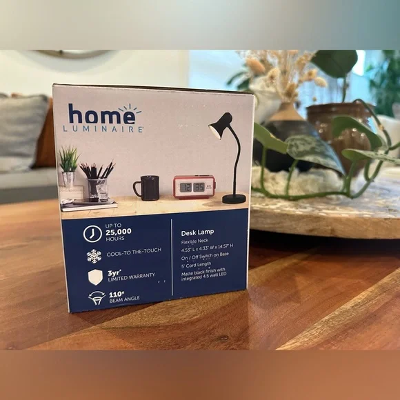 Flexible, LED Desk Lamp- black - Picture 3 of 8